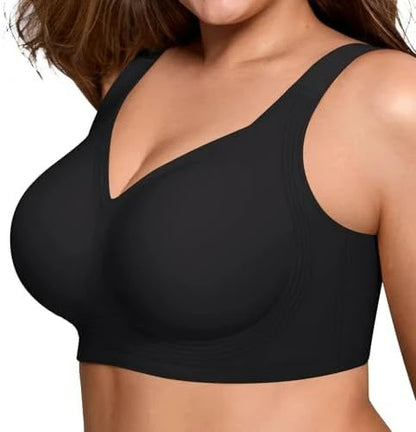 Plus Size Seamless Bra Wireless Anti Sagging Daily Full Coverage