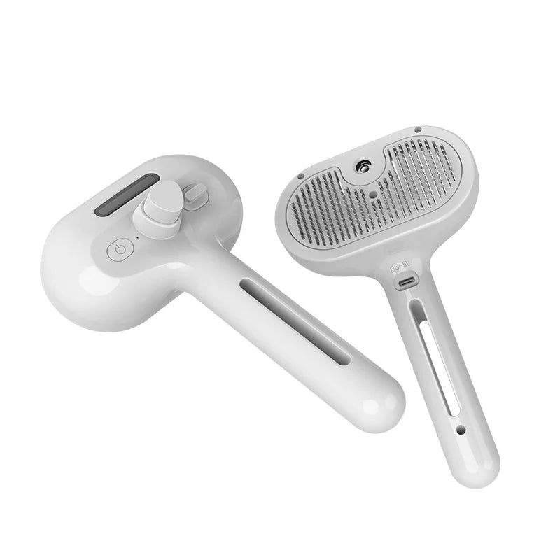 Factory Wholesale Multifunctional Pet Spray Comb USB One-touch De-shedding Hair Cleaning Automatic Dog Cat Grooming Brush Comb