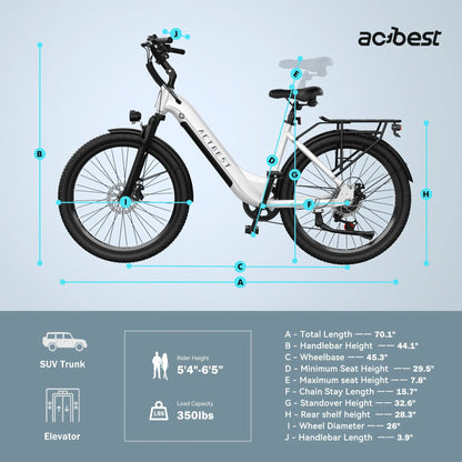 ACTBEST Core ST 2.0 Wholesale 48v Electric City Bike With Pedal for Adults Women