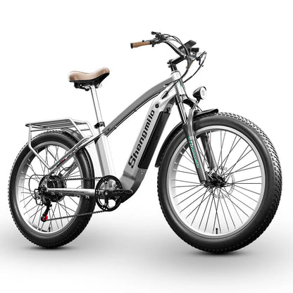 26-inch High-quality Aluminum Alloy Frame Electric Mountain Bike Lithium Dual-drive System Hydraulic Disc Brakes 7-speed Gear
