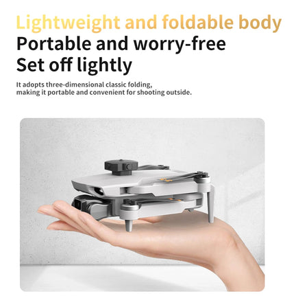 L106-1 GPS Gesture Recording Remote Control Speed Adjustment Optical Flow Positioning 3d Tumble 4K UHD Foldable Drone