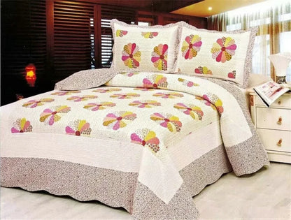 Ensemble de literie en coton, 3 pièces, couvre-lit, couette, Patchwork, style américain