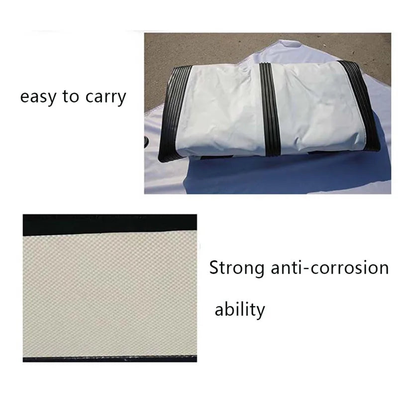 2.3 m 7.5 ft Heat Weld Sealing Process Racing Assault Boat Folding Inflatable PVC Fishing Pontoon Dinghy with Keel Transom