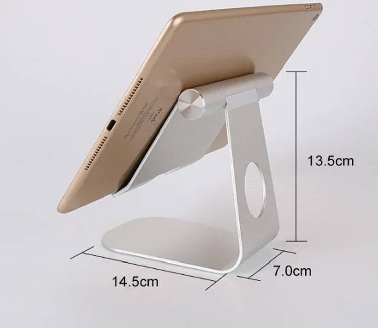 Adjustable Aluminum Tablet Stand Phone Holder Tablet Mount Aluminum Mini Metal Tablet Holder