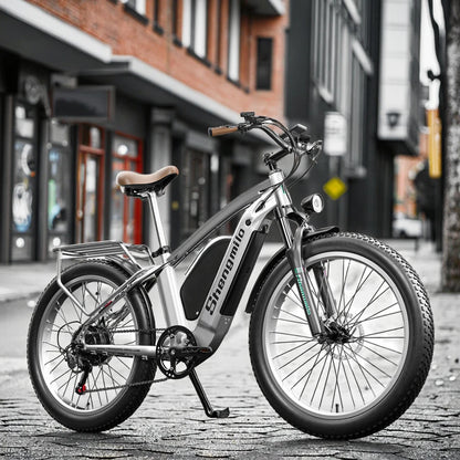 26-inch High-quality Aluminum Alloy Frame Electric Mountain Bike Lithium Dual-drive System Hydraulic Disc Brakes 7-speed Gear