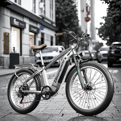 26-inch High-quality Aluminum Alloy Frame Electric Mountain Bike Lithium Dual-drive System Hydraulic Disc Brakes 7-speed Gear