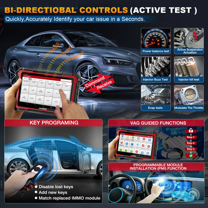 LAUNCH X431 PRO ELITE full system diagnostic tool OBD2 scanner 32 reset CAN FD DOIP coding X-431 V