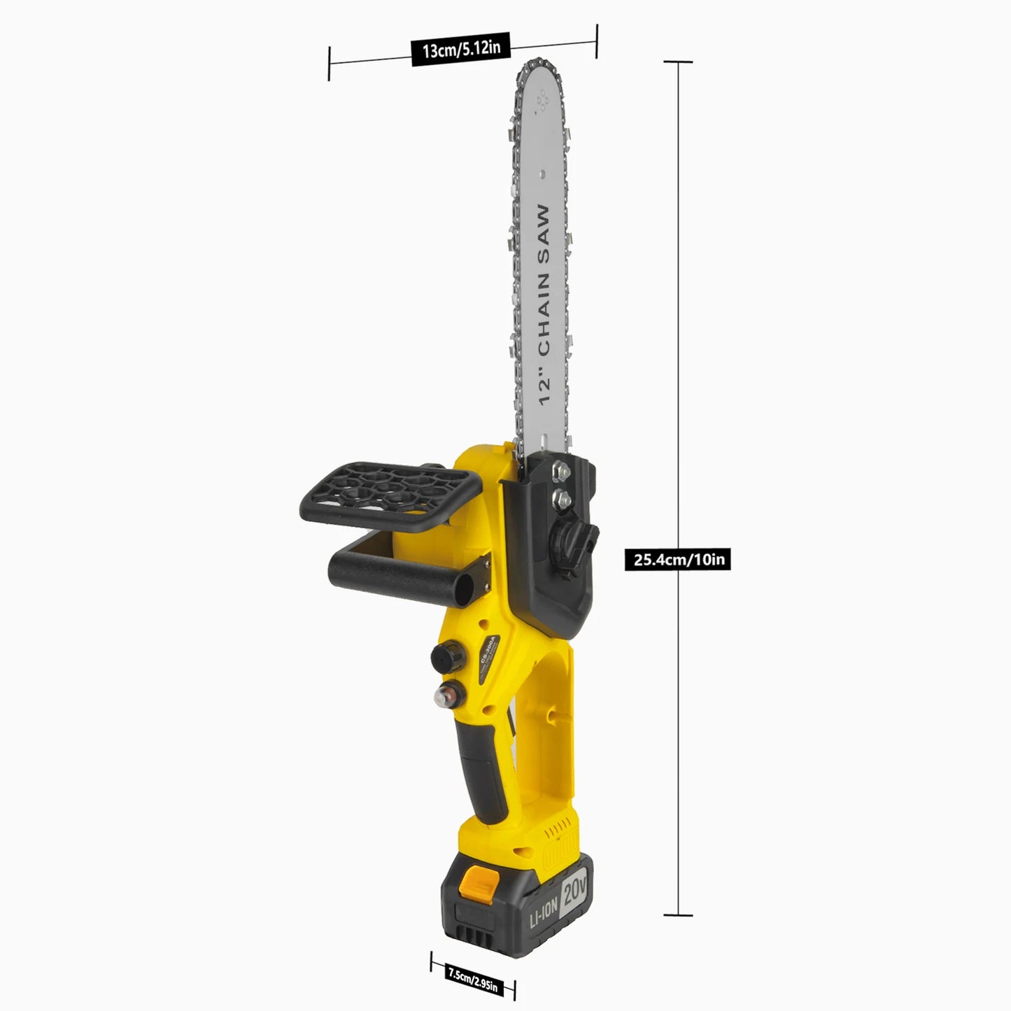 12 Inch 20V Professional Cordless Chain Saw DIY Industrial Grade for Wood Cutting Customizable Battery Source
