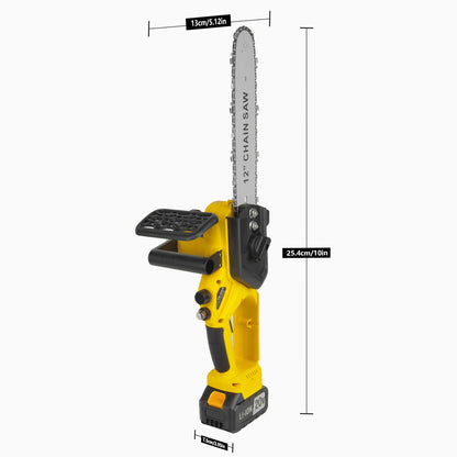 12 Inch 20V Professional Cordless Chain Saw DIY Industrial Grade for Wood Cutting Customizable Battery Source