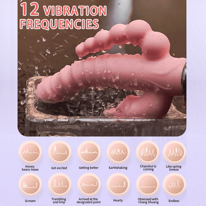 Lapin G Spot gode vibrateur Clitoris stimulateur pénis Anal Double pénétration langue léchage Double tige jouet sexuel pour femmes adultes