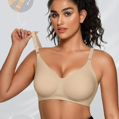 Women Seamless Bra Wireless Push up Daily Comfort Bralette