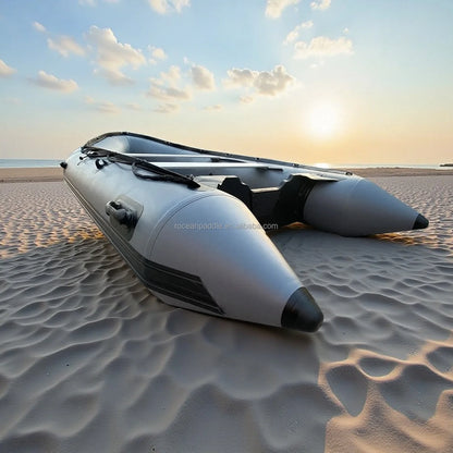 Best Seller 3.6m 4m 5m 6m Inflatable Foldable Fishing Custom PVC Air Deck Aluminum Floor Rowing Rubber Boat for Sale