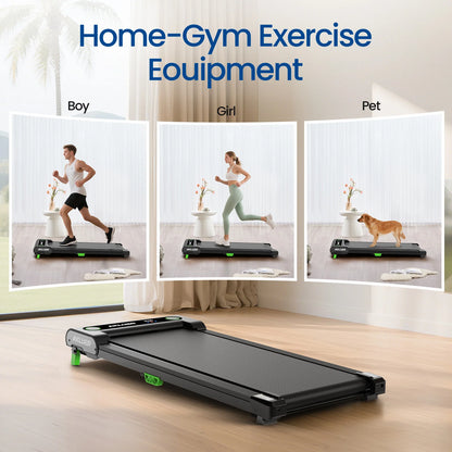 EU Stock Foldable Under Desk Walking Pad Electric Treadmill with Manual Incline for Home Use