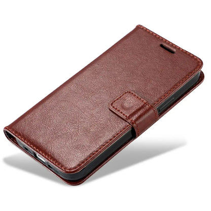 Étui portefeuille classique en cuir pour téléphone Samsung Galaxy A26 A36 5G A56 A16 4G A06 M15 F15 M55 C55 F55 - Accessoires