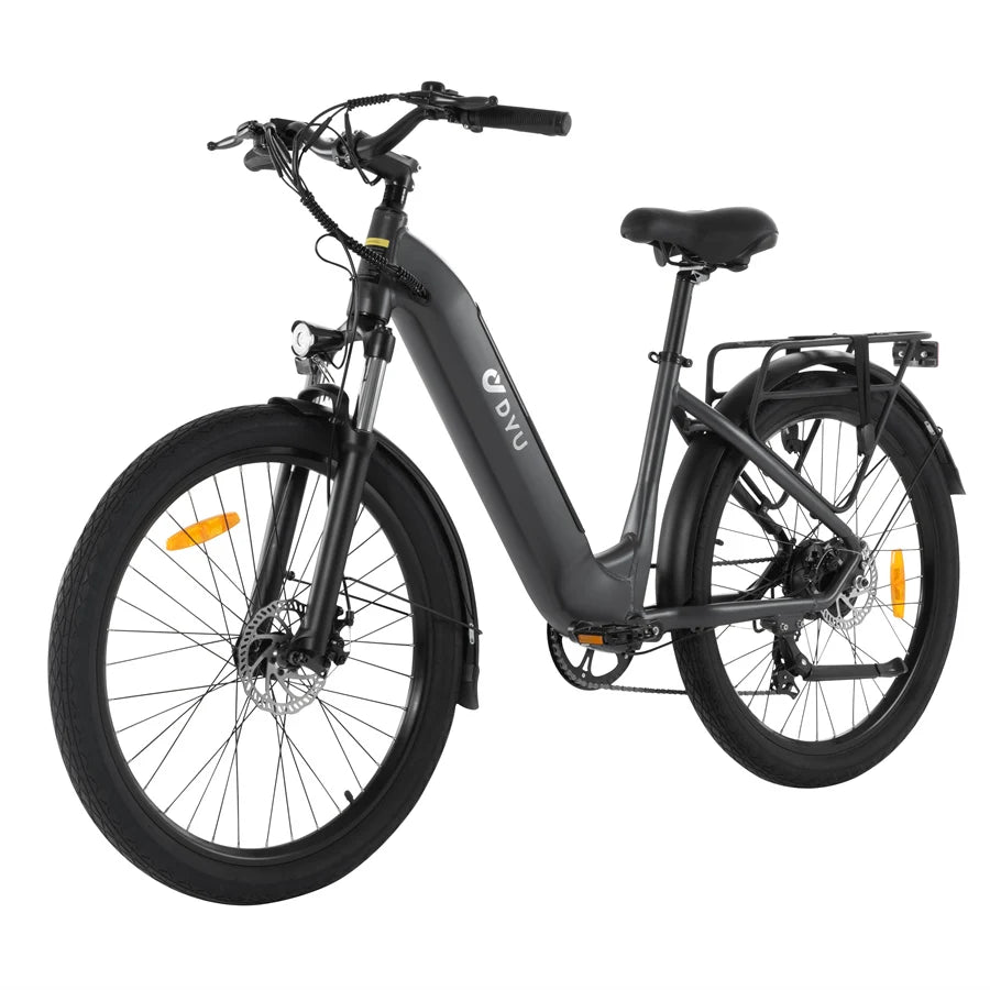 DYU 26 Inch Full Suspension Electric Mountain Bike Sports Fast Aluminum Alloy Frame Electric Fat Tire Bicycle Ebike