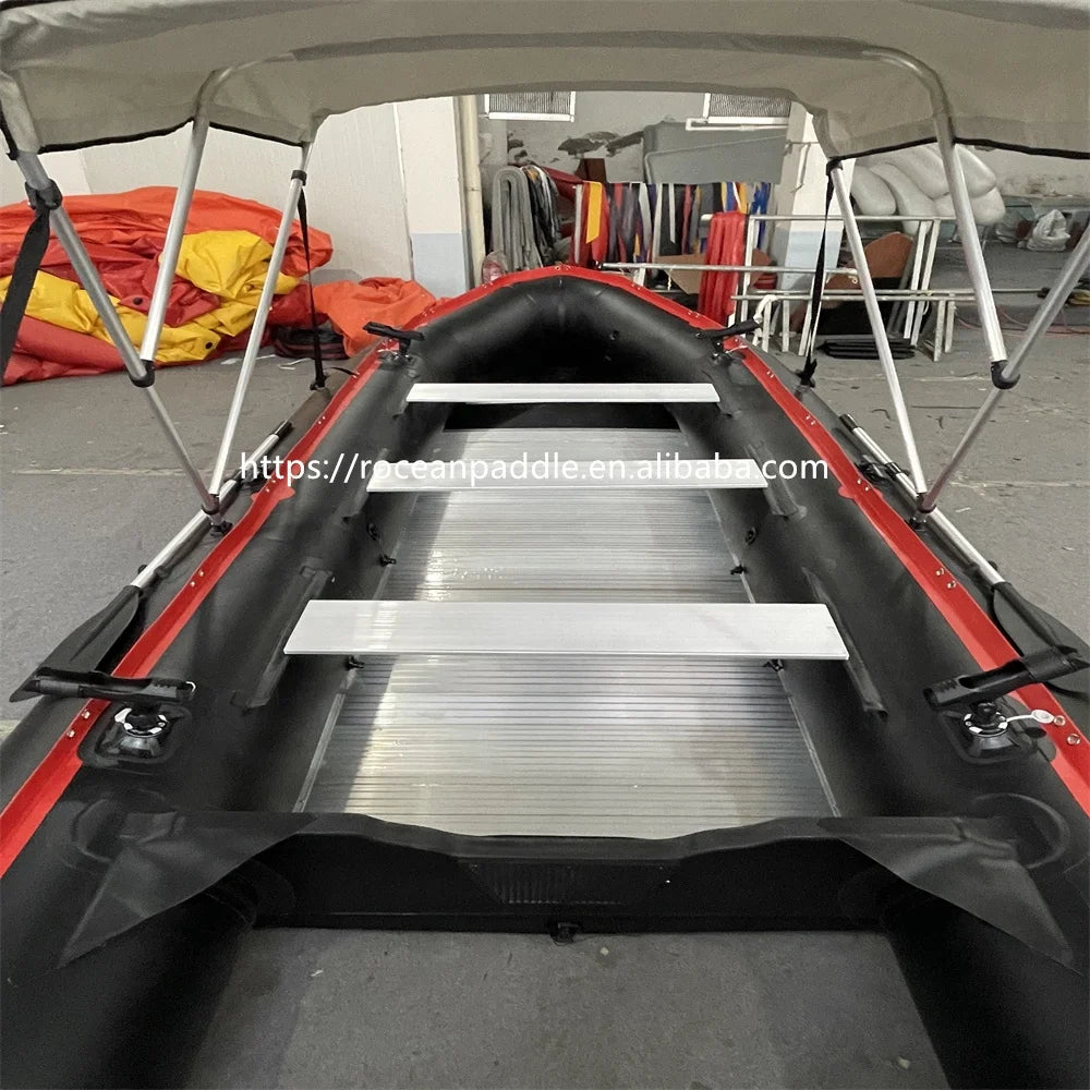 Durable High Quality Zodiac 1.2 mm Pvc Pontoon Rowing Boat Inflatable Rescue Boat Fishing Rubber Boat for Sale