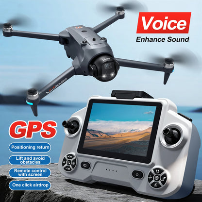 Drone GPS pliable YL059 avec caméra HD FPV, quadricoptère radiocommandé longue portée pour adultes, idéal pour la photographie aérienne en extérieur.