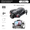 Drone GPS pliable YL059 avec caméra HD FPV, quadricoptère radiocommandé longue portée pour adultes, idéal pour la photographie aérienne en extérieur.