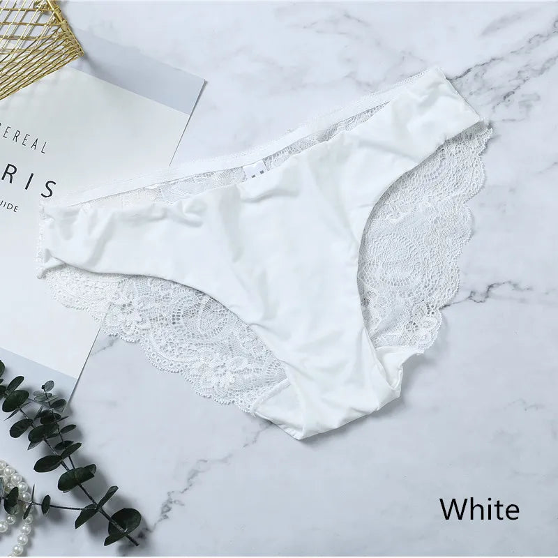 Femmes dentelle culottes sans couture coton culotte évider slips confortable respirant Lingerie dames string grande taille 1 pièces sous-vêtements