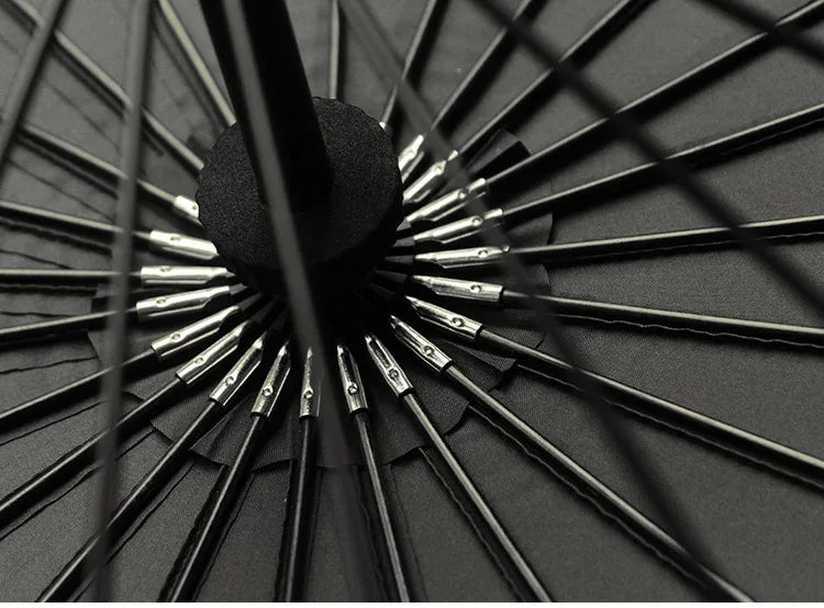 Parapluie coupe-vent pour hommes et femmes, manche en bois, long manche, cadre solide, qualité, 24K, vente chaude, marque