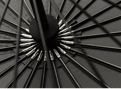 Parapluie coupe-vent pour hommes et femmes, manche en bois, long manche, cadre solide, qualité, 24K, vente chaude, marque