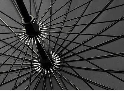 Parapluie coupe-vent pour hommes et femmes, manche en bois, long manche, cadre solide, qualité, 24K, vente chaude, marque