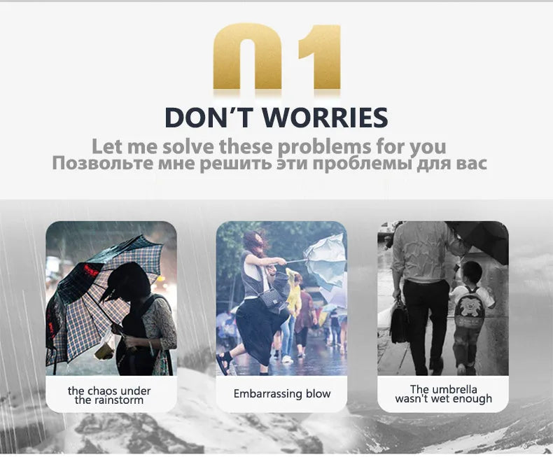 Parapluie pliant automatique coupe-vent double pour femme et homme, dix os, luxe, grande entreprise, parapluies, pluie, cadeau, parasol