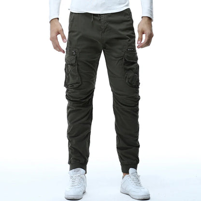 Pantalon cargo tactique pour homme, jogging, style militaire, décontracté, en coton, style hip-hop, avec ruban, collection printemps 2024, 38