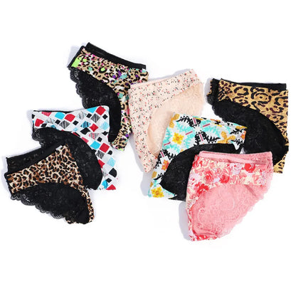 Femmes dentelle culottes sans couture coton culotte évider slips confortable respirant Lingerie dames string grande taille 1 pièces sous-vêtements