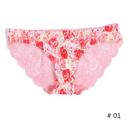 Femmes dentelle culottes sans couture coton culotte évider slips confortable respirant Lingerie dames string grande taille 1 pièces sous-vêtements