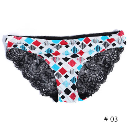 Femmes dentelle culottes sans couture coton culotte évider slips confortable respirant Lingerie dames string grande taille 1 pièces sous-vêtements