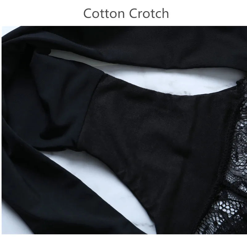 Femmes dentelle culottes sans couture coton culotte évider slips confortable respirant Lingerie dames string grande taille 1 pièces sous-vêtements