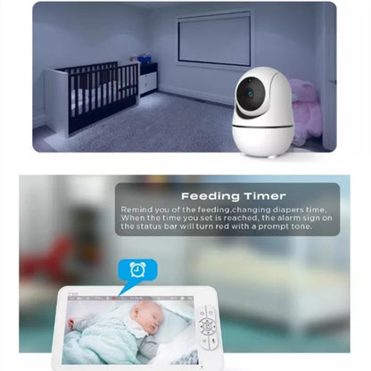 Top Fashion SM70PTZ 7 Inch Screen 2.4GHz Wireless Digital Baby Monitor Auto Night Vision Two-way Voice Intercom IP Camera
