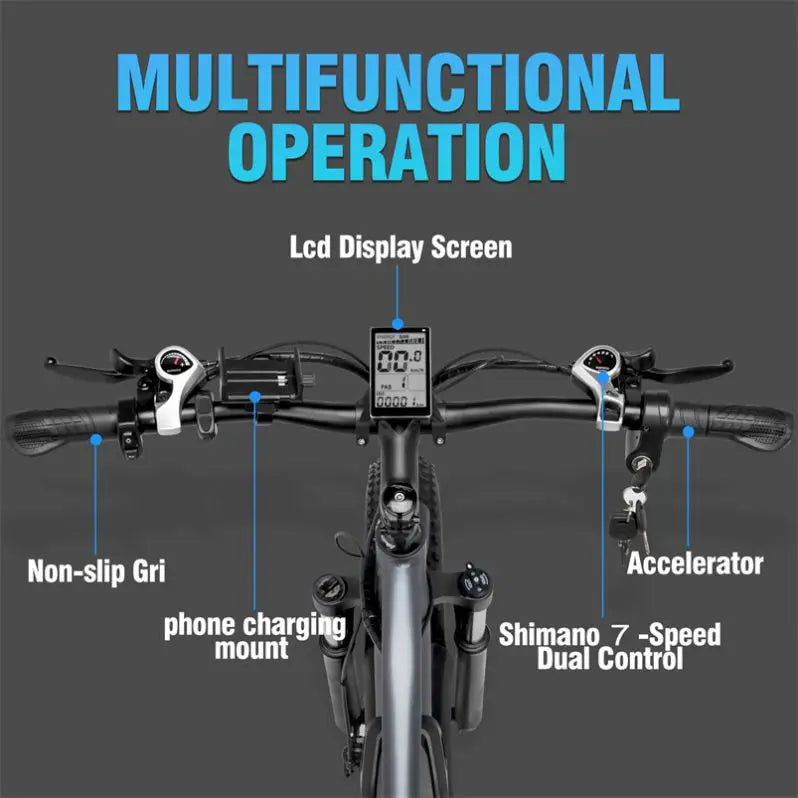 Ridstar E26pro Electric Bicycle 48v 23Ah Dual Motor Custom Logo Ebike Electric Mountain Dirt OEM E Bike Manufacturer for Adults