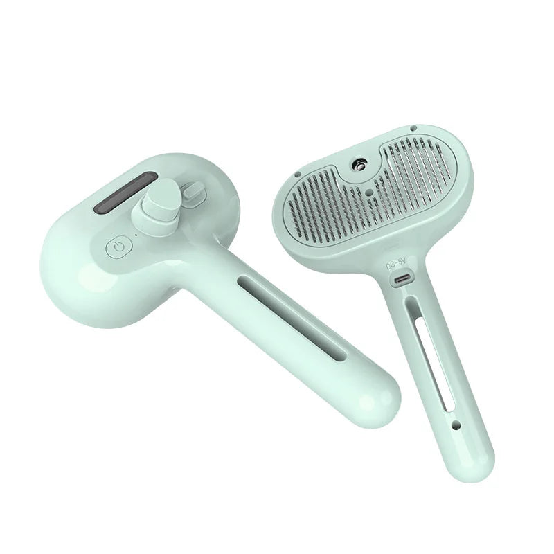 Factory Wholesale Multifunctional Pet Spray Comb USB One-touch De-shedding Hair Cleaning Automatic Dog Cat Grooming Brush Comb