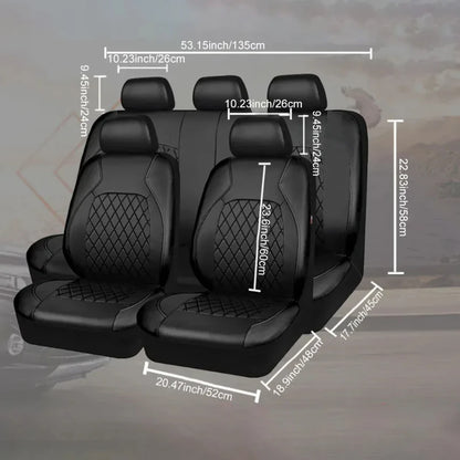 Universal PU Leather Car Seat Cover Auto Seat Cushion Cover Leather Automotive Interior Luxury Car Seat Covers