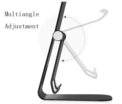Adjustable Aluminum Tablet Stand Phone Holder Tablet Mount Aluminum Mini Metal Tablet Holder
