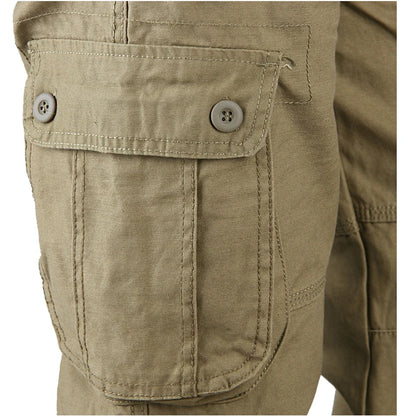 Men's Joggers Baggy Cargo Pants Casual Multi Pockets Military Tactical Pants Male Outerwear Army Straight Slacks Long Trousers