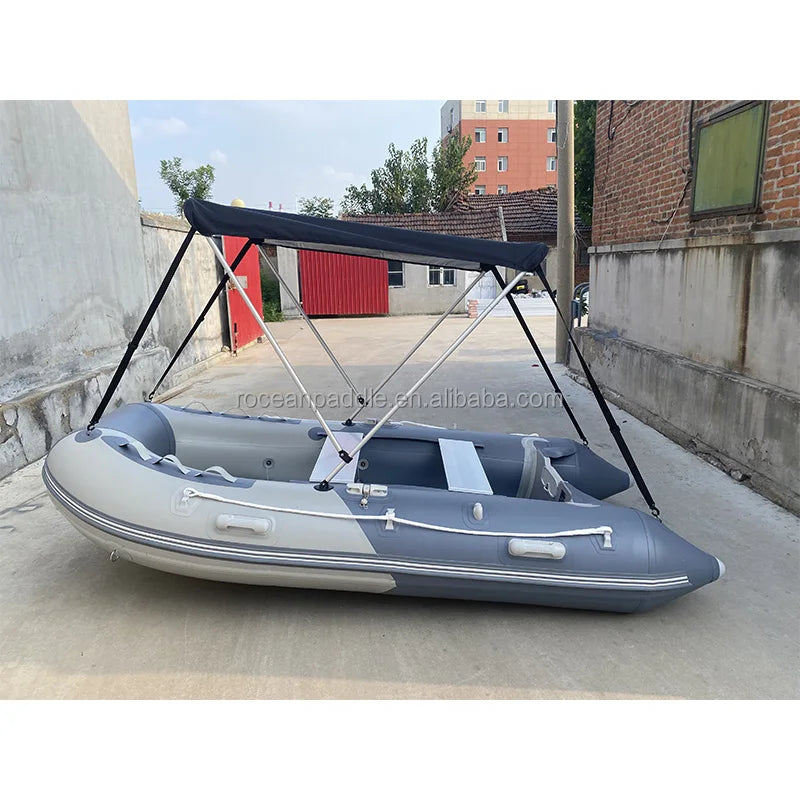CE Certificate High Quality Aluminum Floor Folding Pvc Material Small Portable Inflatable Speed Boat Dinghy for Sale