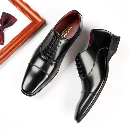 2025 affaires nouvelle mode hommes chaussures habillées en cuir hommes mariage Oxford chaussures à lacets costume de bureau hommes chaussures décontractées de luxe formel