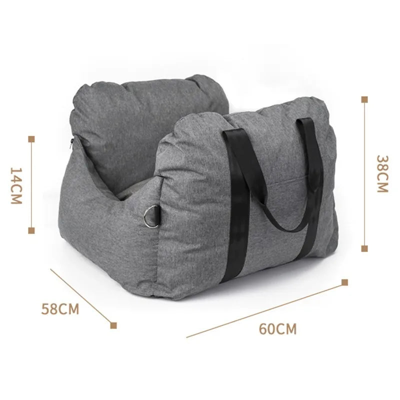 2024 Waterproof Dog Car Seat Bed Soft Luxury Dog Beds Travel Pet Carrier Bag Pet Car Seat Custom LOGO Designer Dog Products