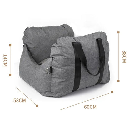 2024 Waterproof Dog Car Seat Bed Soft Luxury Dog Beds Travel Pet Carrier Bag Pet Car Seat Custom LOGO Designer Dog Products