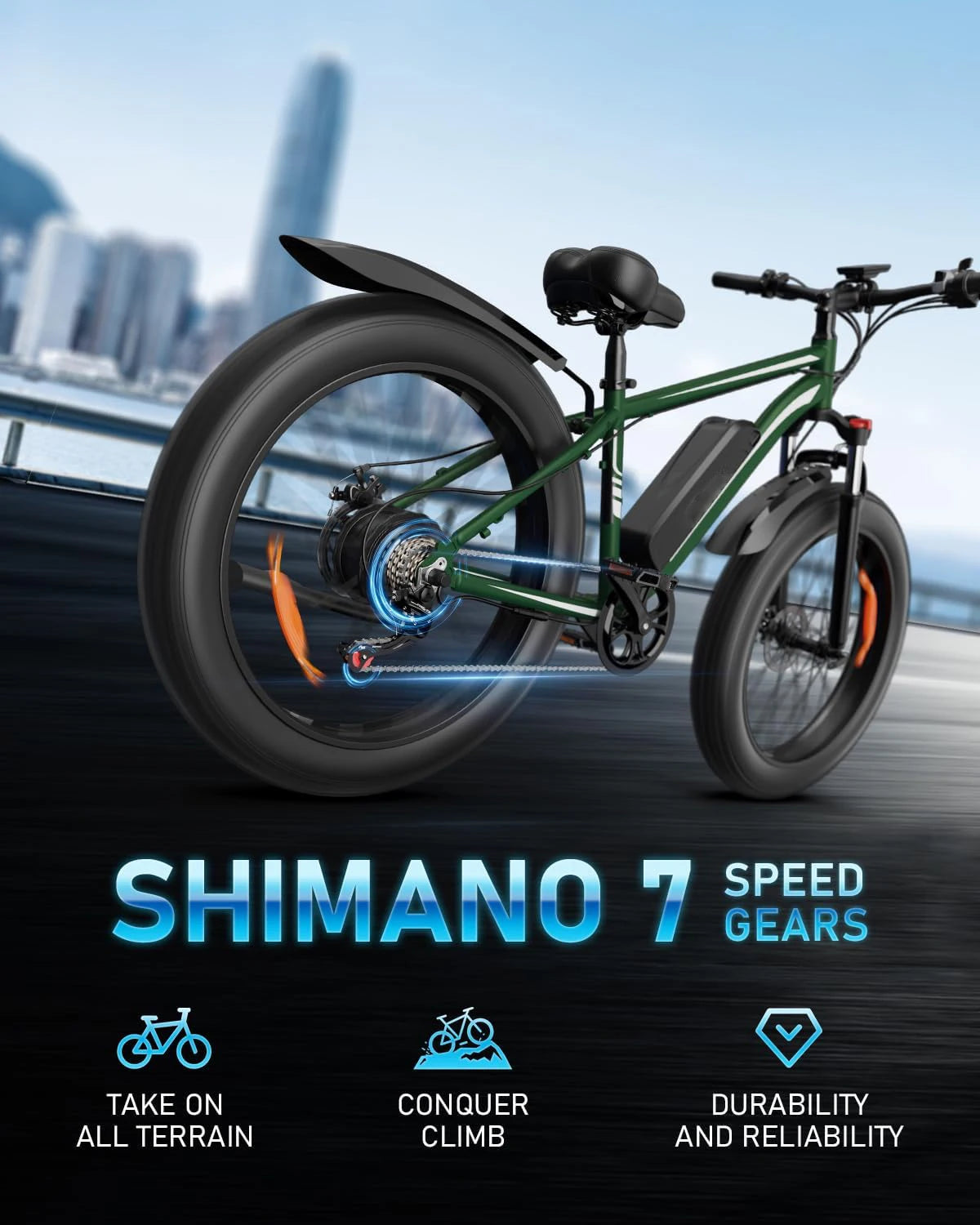 OBX EB26 Fast Electric City E-Bike Full Suspension 48v Lithium Battery Power Adultes' Off Road Cargo Fat Tire US Warehouse OEM