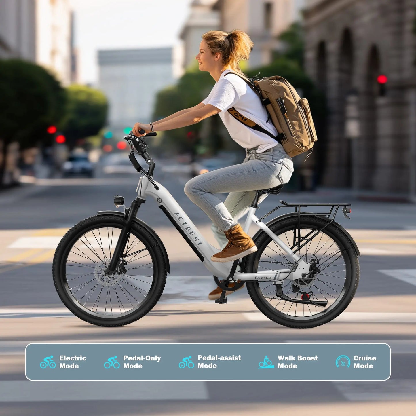 ACTBEST Core ST 2.0 Wholesale 48v Electric City Bike With Pedal for Adults Women