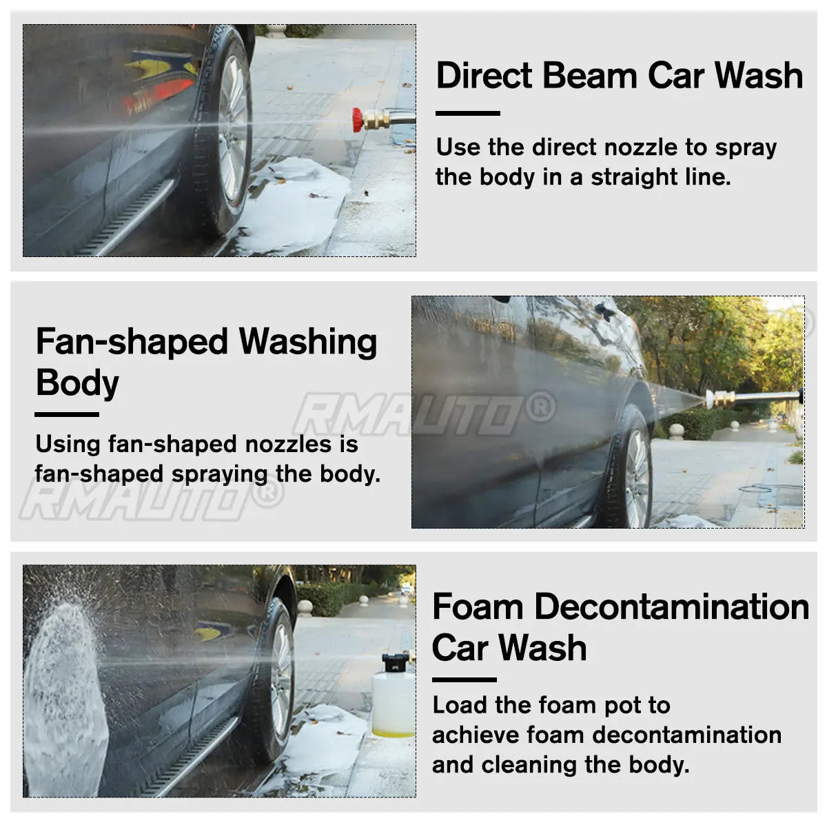 Pistolet à eau haute pression sans fil 2 000 mAh pour lavage de voiture, buse de nettoyage à pression, compatible avec batterie Makit 18 V