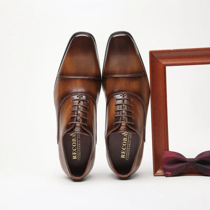 2025 affaires nouvelle mode hommes chaussures habillées en cuir hommes mariage Oxford chaussures à lacets costume de bureau hommes chaussures décontractées de luxe formel