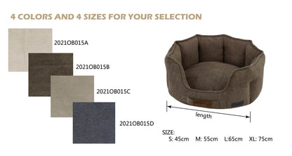 Home Trendy XL Dog Bed Sofa Luxury Pet Beds Calming Pet Sofa Bed New Arrival Faux Fur PP Oxford Fabric Solid Pattern Wholesale
