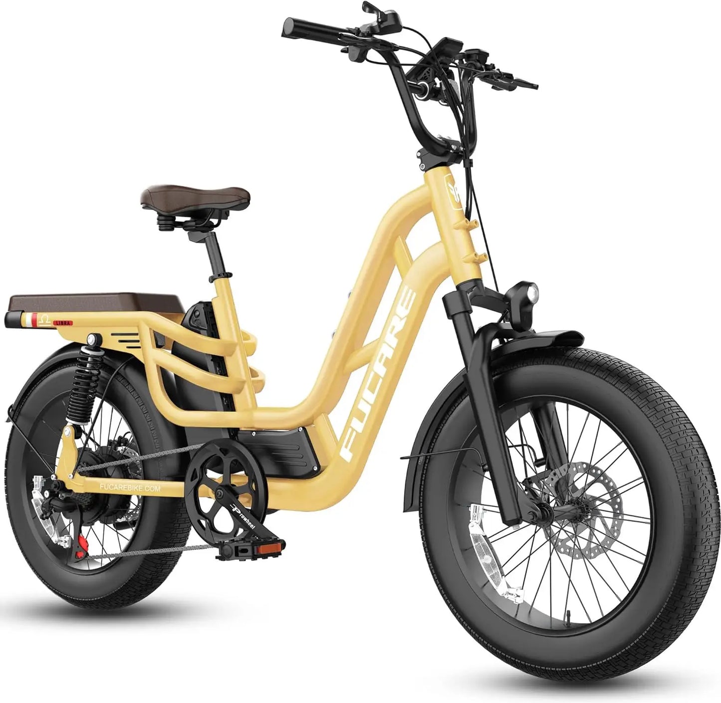 For Fucare CA Stock Free Shipping 750W 32mph Load Electric Mountain Bike for Adults 400LBS Fat Tire 48V 20Ah Battery Full Suspen