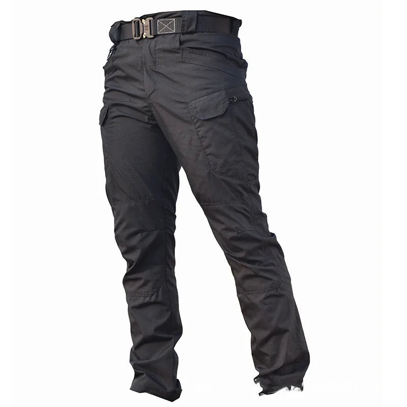 Pantalon cargo imperméable pour homme, jogging militaire masculin, pantalon élastique à poches multiples, grande taille, FjOutdoor