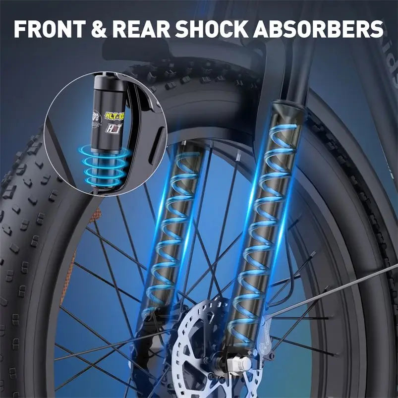 26 Inch 2000w 48v Mid Drive Full Suspension Carton Frame Fat Tire Electric Bike Mountain Cycle Oem Custom Hidden Battery Ebike